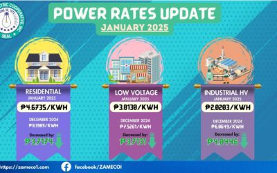 Power Rates Update – January 2025