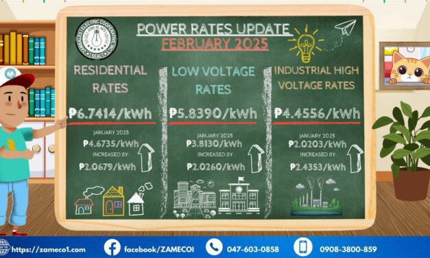 Power Rates Update – February 2025