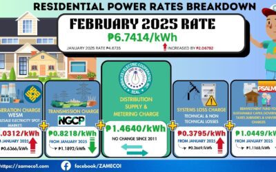 Residential Rate Breakdown – February 2025