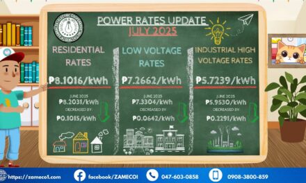 POWER RATES UPDATE – JULY 2025