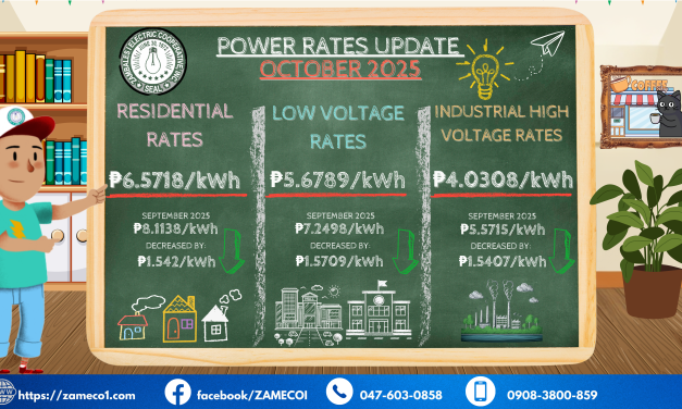 Power Rates Update – October 2025