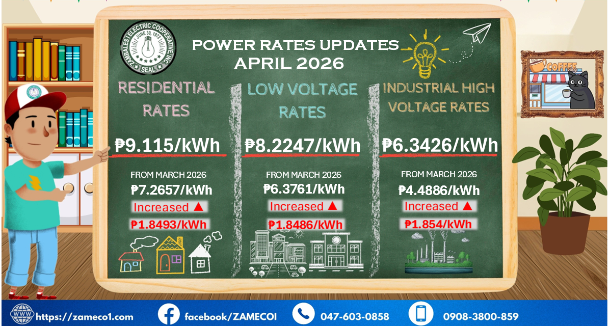 Power Rates Update -April 2026